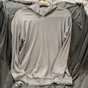 Gray turtleneck